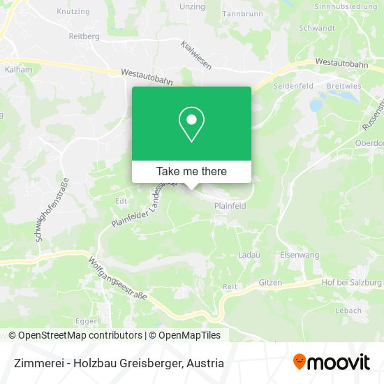 Zimmerei - Holzbau Greisberger map