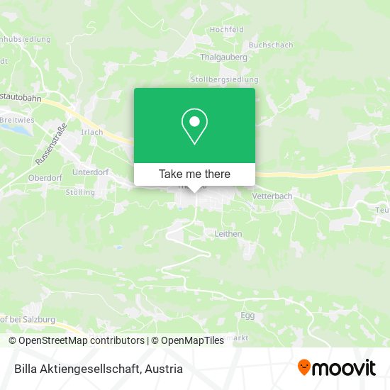 Billa Aktiengesellschaft map