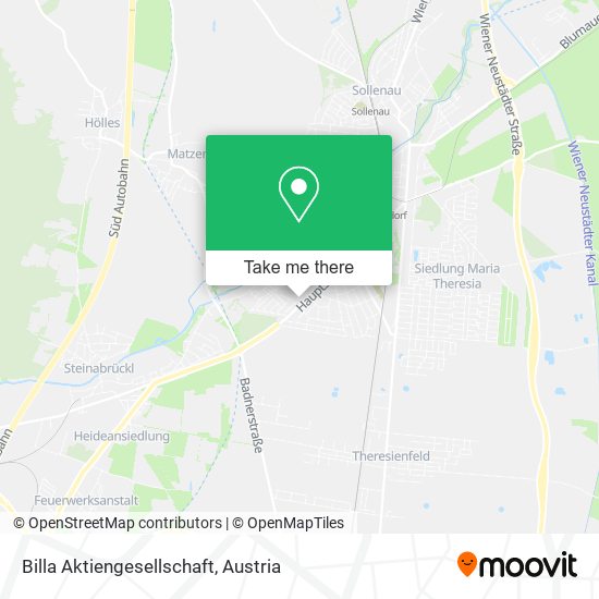 Billa Aktiengesellschaft map