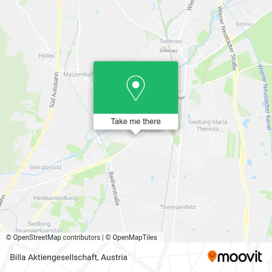 Billa Aktiengesellschaft map