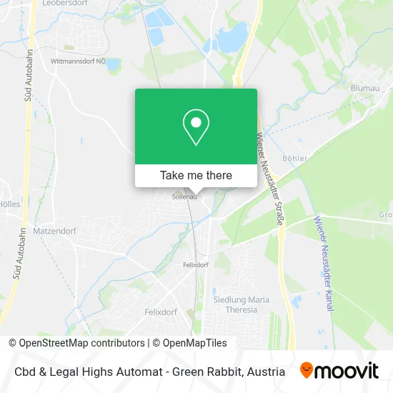 Cbd & Legal Highs Automat - Green Rabbit map