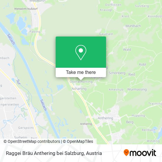 Raggei Bräu Anthering bei Salzburg map