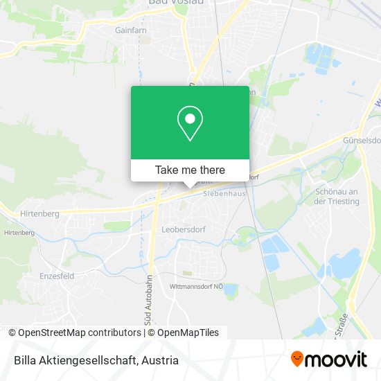 Billa Aktiengesellschaft map