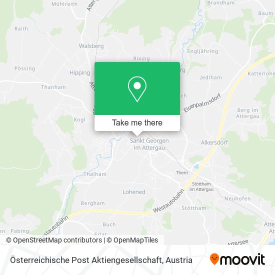 Österreichische Post Aktiengesellschaft map