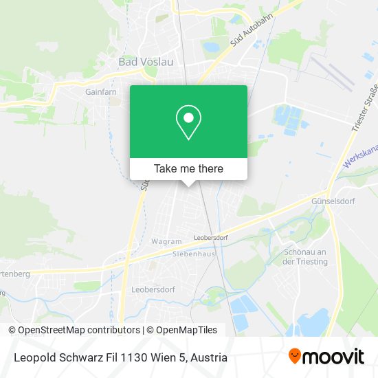 Leopold Schwarz Fil 1130 Wien 5 map