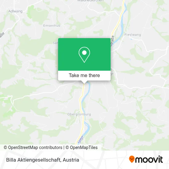 Billa Aktiengesellschaft map