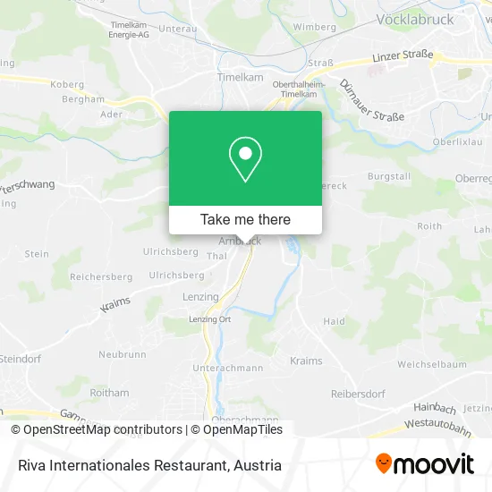 Riva Internationales Restaurant map