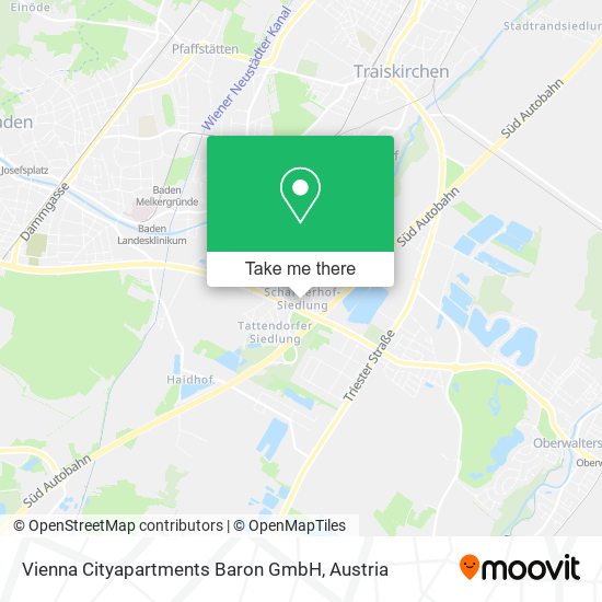 Vienna Cityapartments Baron GmbH map