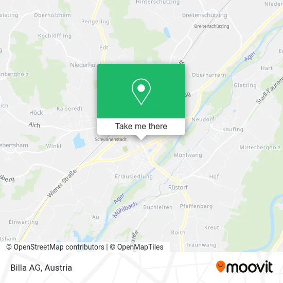 Billa Aktiengesellschaft map
