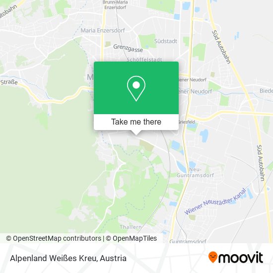 Alpenland Weißes Kreu map