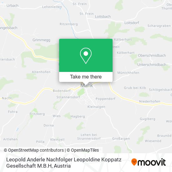 Leopold Anderle Nachfolger Leopoldine Koppatz Gesellschaft M.B.H map
