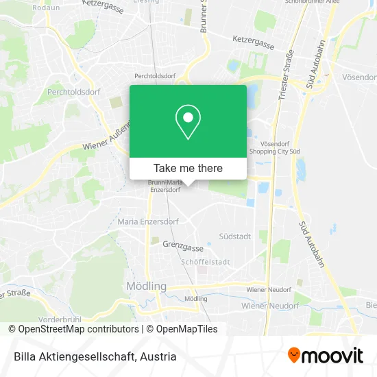 Billa Aktiengesellschaft map
