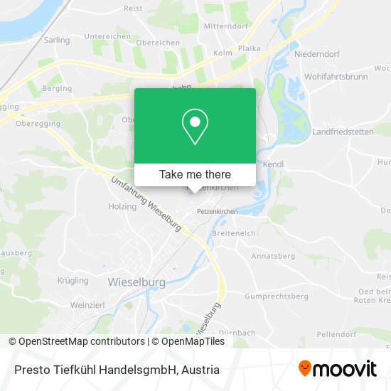 Presto Tiefkühl HandelsgmbH map
