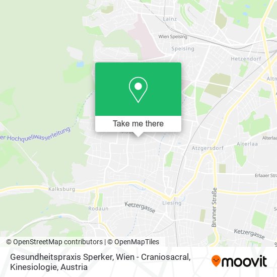 Gesundheitspraxis Sperker, Wien - Craniosacral, Kinesiologie map