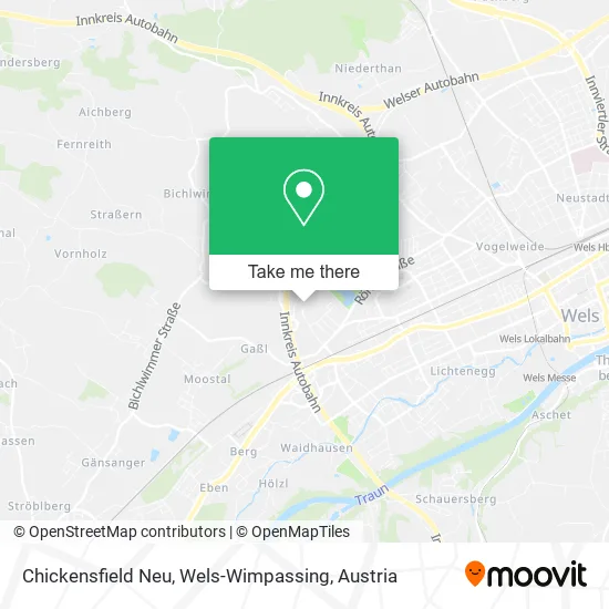 Chickensfield Neu, Wels-Wimpassing map