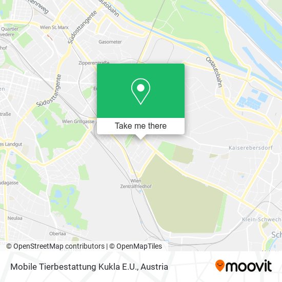 Mobile Tierbestattung Kukla E.U. map