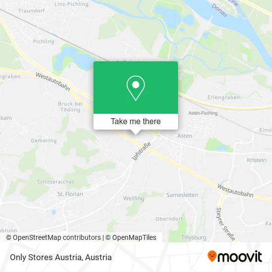 Only Stores Austria map