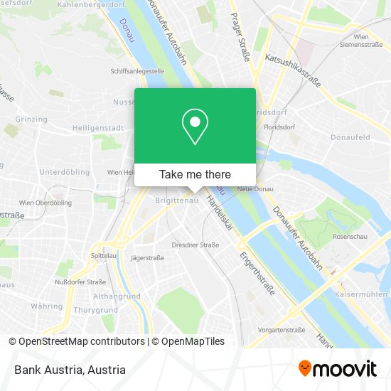 Bank Austria map