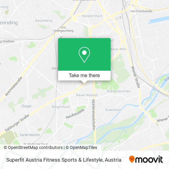 Superfit Austria Fitness Sports & Lifestyle map
