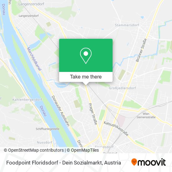Foodpoint Floridsdorf - Dein Sozialmarkt map