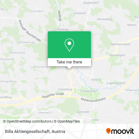 Billa Aktiengesellschaft map