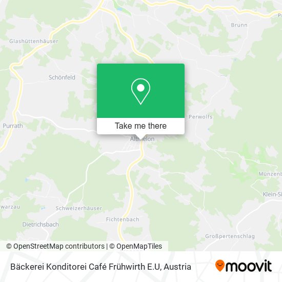 Bäckerei Konditorei Café Frühwirth E.U map