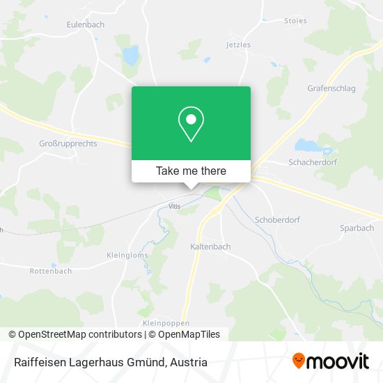 Raiffeisen Lagerhaus Gmünd map