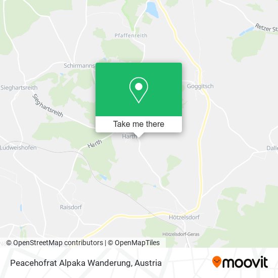 Peacehofrat Alpaka Wanderung map