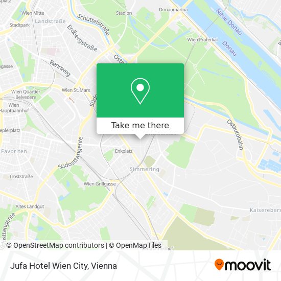 Jufa Hotel Wien City map