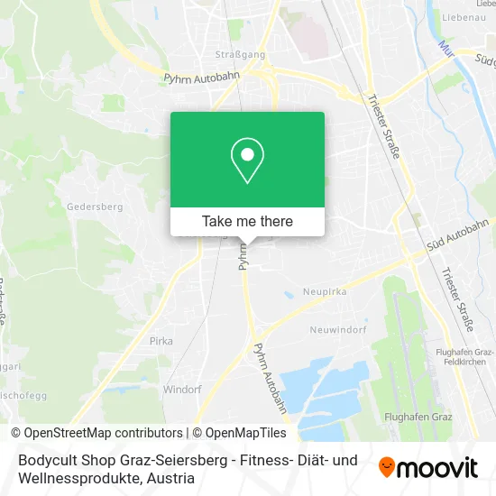 Bodycult Shop Graz-Seiersberg - Fitness- Diät- und Wellnessprodukte map