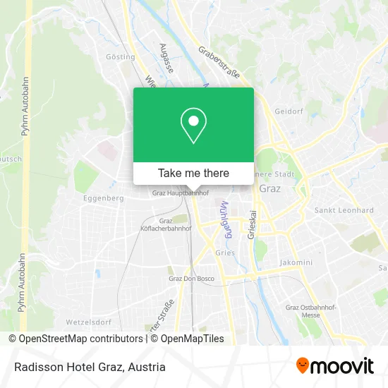 Radisson Hotel Graz map