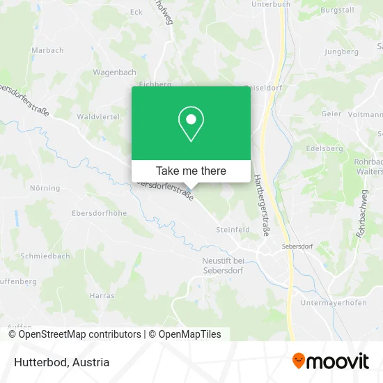 Hutterbod map