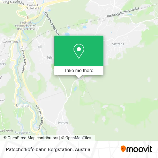 Patscherkofelbahn Bergstation map