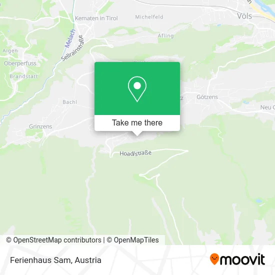 Ferienhaus Sam map
