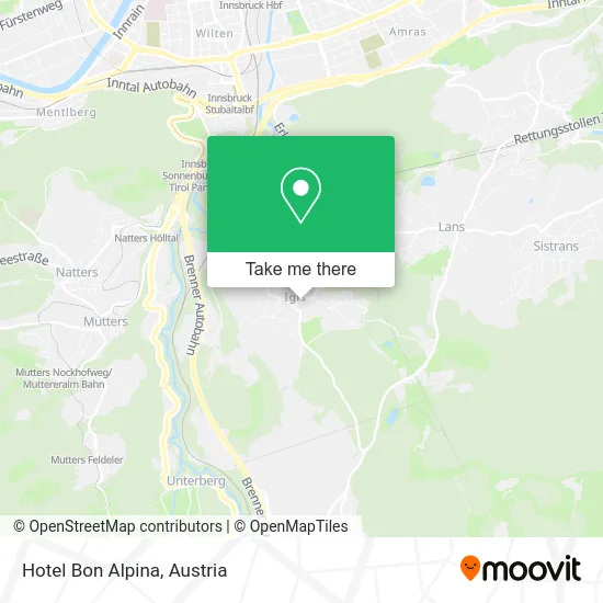Hotel Bon Alpina map