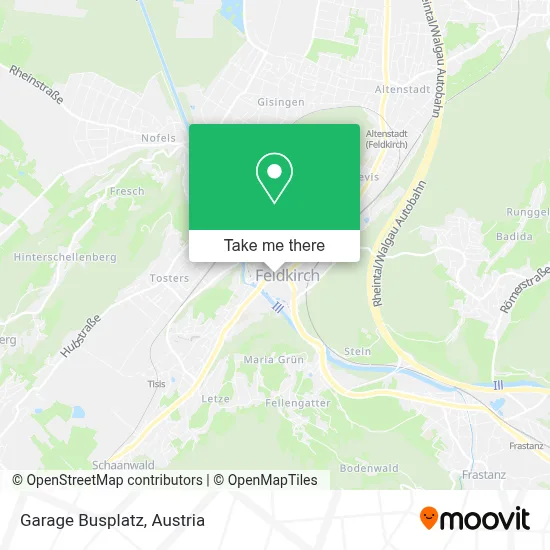 Garage Busplatz map