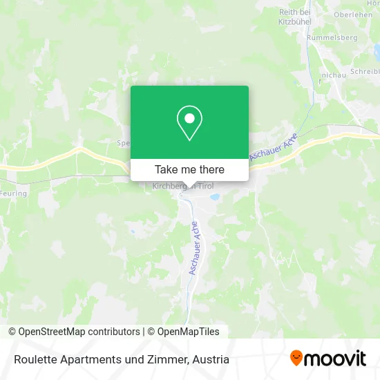Roulette Apartments und Zimmer map