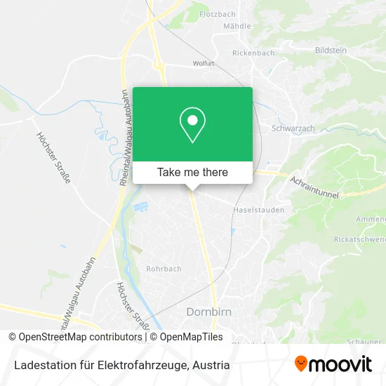 Ladestation für Elektrofahrzeuge map