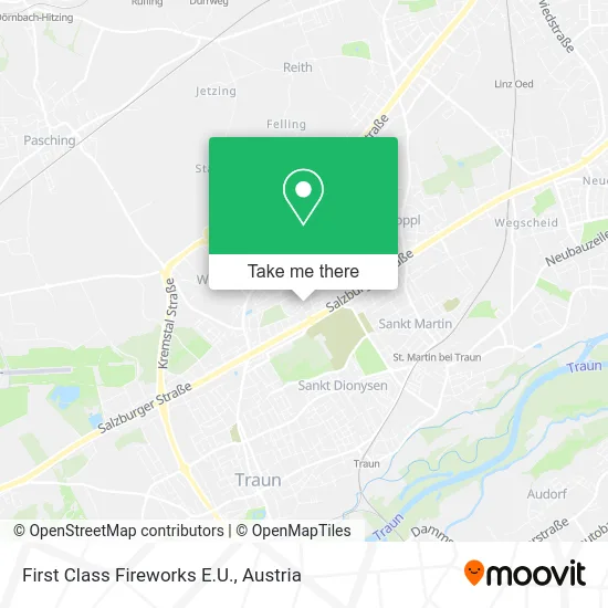 First Class Fireworks E.U. map