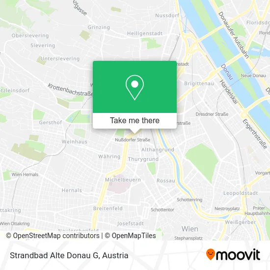 Strandbad Alte Donau G map