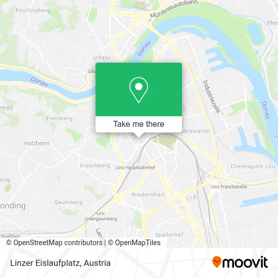 Linzer Eislaufplatz map