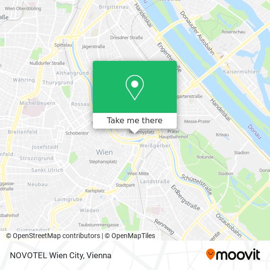 NOVOTEL Wien City map