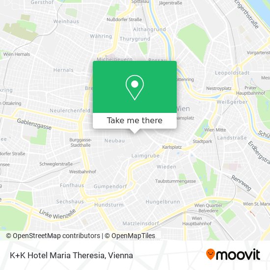 K+K Hotel Maria Theresia map