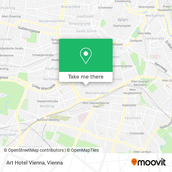 Art Hotel Vienna map