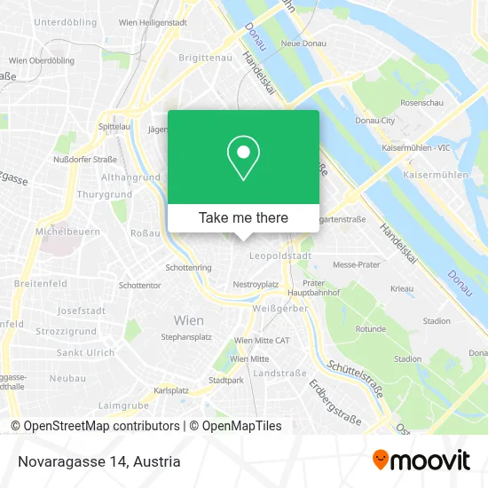 Novaragasse 14 map