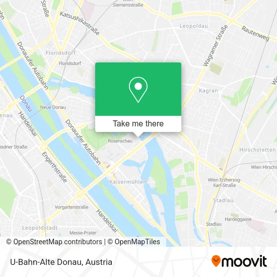 U-Bahn-Alte Donau map