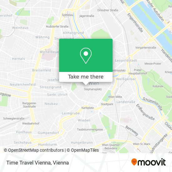 Time Travel Vienna map