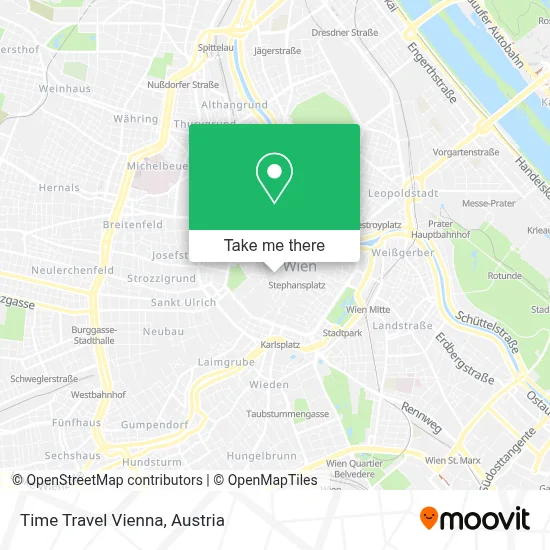 Time Travel Vienna map
