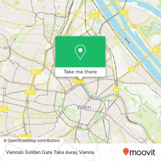 Vienna's Golden Gate Take Away map