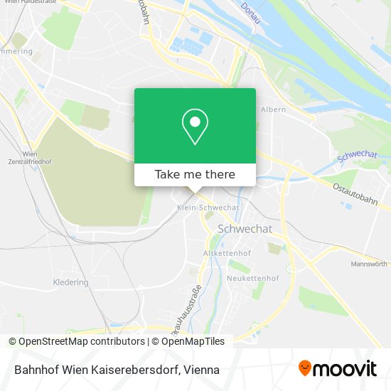 Bahnhof Wien Kaiserebersdorf map